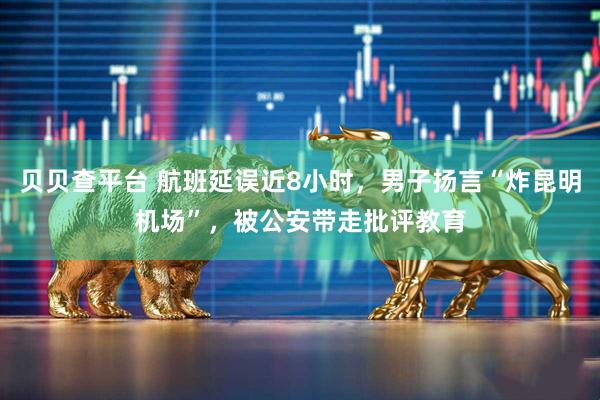贝贝查平台 航班延误近8小时，男子扬言“炸昆明机场”，被公安带走批评教育